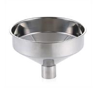 LXYTT Embudo, Embudo De Acero Inoxidable Embudo De Cocina Grande Herramientas De Filtro De Aceite De Cocina Líquido Embudo De Boca Ancha De Metal For Llenar Botellas Latas(24x18cm)