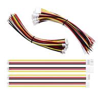 Lyeteung 15 Juegos JST PH 2.0 Conector, Micro Conector Macho y Hembra JST PH 2.0 mm 4 Pines con Cable Eléctrico de 150mm 22AWG
