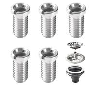 Lyeteung 5 Piezas M12 x 25mm Fregadero Cesta Tornillo, Acero Inoxidable Cocina Lavabo Tornillo, para Lavabo Colador Enchufe