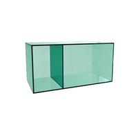 LYFHYSDSP Expositor Acrílico Transparente Apilable Grosor 0,5cm 60×30×30cm Doble Compartimento para Cajas Ciegas, Maquillaje, Joyería Escritorio y Mostrador Tienda(Light Green)