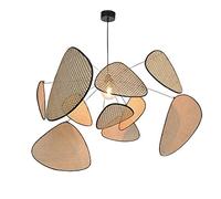 LYMSXAZOU Lámpara de araña, lámpara Colgante de bambú, Estilo Retro, Hecha a Mano, de ratán Tejido, para Sala de Estar, Dormitorio o Restaurante (tamaño: 60 cm/23,6 Pulgadas), SA1208