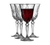 Lyngby Glas 4 Copas de vino tinto Melodia 27 ristal