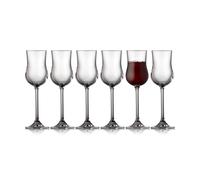 Lyngby Glas 6 Copas de vino de Oporto Juvel 9 ristal