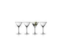 LYNGBY GLAS Nombre del producto: Juego de copas de Martini 4 piezas con borde dorado PALERMO 25cl transparente