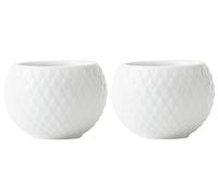 Lyngby Porcelæn Portavelas, Porcelana, Blanco, 13.1x6.9x5.7