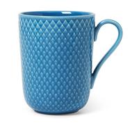Lyngby Porcelæn Taza con asa Rhombe 33 zul