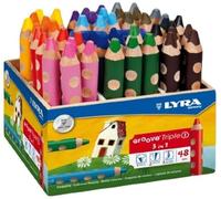 Lyra 3832480 Groove Triple - Caja de 48 lápices de colores, con 2 sacapuntas