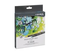 Lyra Germany Rotuladores de pincel Aqua Brush Duo 2,4 mm Colores surtidos 24 uds