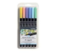 Lyra Rotuladores Aqua Brush Duo Acuarela – Colores surtidos, 6 unidades