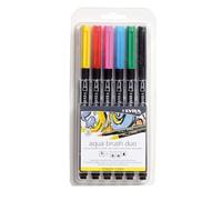 Lyra Rotuladores Aqua Brush Duo – Colores surtidos – 6 unidades