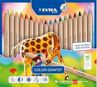 LYRA Color Giants Nature; estuche metal 18 Unidades