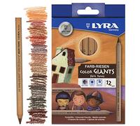 Lyra Germany Lápices de colores Color Giants Jumbo hexagonales mina 6,3mm caja 12 colores