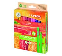Lyra graduate art-tip, rotuladores, colores surtidos, 24 unidades