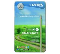 Lyra Graduate Lápices de Colores Hexagonales con Mina de 3.8 mm, Set de 5