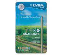Lyra Graduate Lápices de Colores Hexagonales con Mina de 3.8 mm, Set de 5