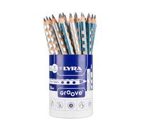 LYRA Groove Lápices azul/pbote, bote metálico, 36 unidades