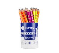 LYRA Groove, lápices de grafito, triangulares, mina de 4mm, 36 unidades