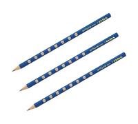 LYRA Groove Slim, 1 Lápiz de grafito ergonómicos, Triangular con zona de grip natural, HB (Paquete de 3)