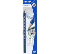 LYRA Lápices de grafito Groove Slim HB, ergonómicos triangular con zona de grip natural, estuche 12