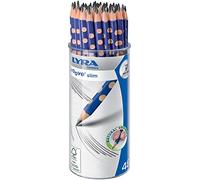Lyra Germany Lápices de grafito Groove Slim triangular ergonómicos zona grip natural bote plástico
