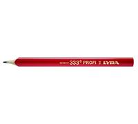 Lyra L4332111, Lyra 33® - Lápiz ovalado de 24 cm de largo, ideal para marcar en madera, 12 unidades, punta
