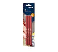 Lyra L4338004, LYRA 333® - Lápiz ovalado de 18 cm de largo, con acabado profesional, ideal para marcas en madera, 3 unidades en blíster