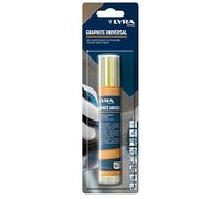 LYRA L4478003 DRY GIANT - Juego de minas de repuesto rellenas con 12 piezas de mina de grafito y 2 unidades de papel de punta para casi todas las superficies, en blíster