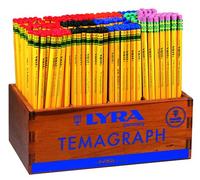Lyra Lápiz de Grafito Temagraph Expositor de Madera de 288 unidades