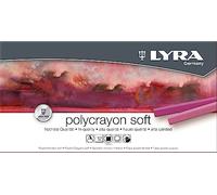LYRA Polycrayons Tizas Suaves 10mm Caja Cartón Col. Surtidos 12uds