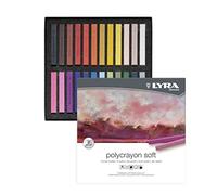 LYRA Polycrayons Tizas Suaves 10mm Caja Cartón Col. Surtidos 24uds