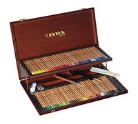 LYRA Rembrandt Aquarell Lápices Maletín de Madera Con Accesorios 106uds