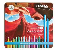 LYRA Rotuladores Graduate Fineliner Colores Fresh Estuche Metal de 15 (Set de 5)