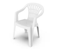 IPAE-ProGarden Silla Lyra Respaldo bajo Resina monobloc Color blanco