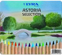 Lyra Super Ferby Astoria Selection Nature. Estuche Metal 18 unidades | Lápices de colores triangulares, acabado natural, selección Waldorf, colores surtidos