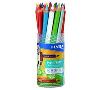 LYRA Super Ferby Lápices de colores, bote de plástico, 18 unidades