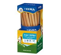 LYRA Super Ferby Lápices de grafito B, bote de plástico, 36 unidades