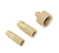 lyrlody Adaptador de Conversión AC, Conector de Retroadaptador para Aire Acondicionado, 5 Piezas de Adaptador para Botella R134A, Accesorio de Alta y Baja Presión con Rosca Hembra SAE de