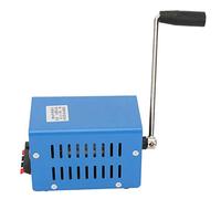 lyrlody, Generador portátil de manivela, potente generación de corriente, carga USB, bajo nivel de ruido, rendimiento estable, tamaño compacto, peso ligero, para uso en campo, turquesa
