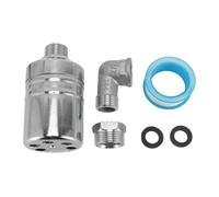 lyrlody Válvula Flotante de Control Automático de Nivel de Agua, de 1/2 Pulgada con Adaptador de 1/2 Pulgada a 3/4, Acero Inoxidable para Tanque de Agua de Fuente de Piscina