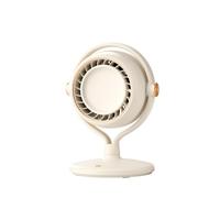 LYVQZPWLR Ventiladores de escritorio, Ventilador de escritorio sin hojas, velocidad de circulación giratoria, multicolor, 20,5x18,5x29CM, silencioso, for oficina en casa(Beige)