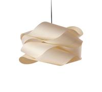 LZF LAMPS Lámpara colgante Link de LZF, color marfil/níquel Ø 69 cm Madera