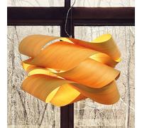 LZF LAMPS LZF Link péndulo, cable negro Ø 69cm amarillo