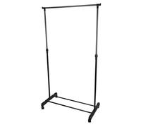 Mondex Perchero burro metálico con ruedas hasta 20 kg Gris 80x18.5x4 cm