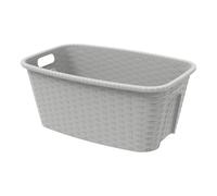 M-home cesta para la ropa, plástico, crema, 59.5x39.5x25 cm