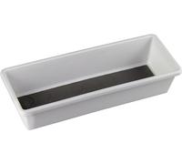 M-Home Mondex PLS253-00 - Organizador para cajón, bimateria, plástico, 22,8 x 7,6 x 5 cm, Color Blanco