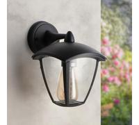 M Ledme - Aplique de Pared Exterior Colgante Serie Ronse, IP44 Impermeable, Casquillo E27, Diseño Clásico en Color Negro, para Terraza, Porche o Jardín (Bombilla No Incluida), LM7423.