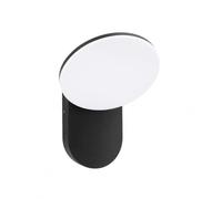 M Ledme - Aplique de Pared LED Hubb 10W para Exterior, Luz Cálida 3000K, 920 Lúmenes, IP54 Impermeable, Acabado Negro Moderno, Iluminación Decorativa para Terraza, Jardín o Fachada