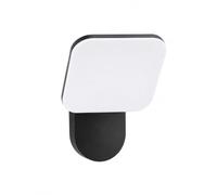 M Ledme - Aplique de Pared LED Mirror 10W para Exterior, Luz Cálida 3000K, 920 Lúmenes, IP54 Impermeable, Acabado Negro Moderno, Iluminación Decorativa para Jardín, Fachada o Terraza