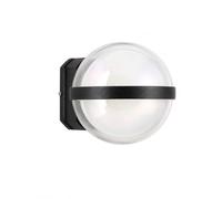 M Ledme - Aplique de Pared Led World 10W, 3000k Blanco cálido, 920lm, Ángulo de iluminación 180, IP54 Impermeable, ideal iluminación para Exterior, Jardín, Terraza, Patio. LM6162