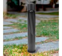 M Ledme - Baliza Led Andru Grey 10W, 1000 lumen, Luz regulable de luz calida a fria, Cct, Impermeable IP65, 80 cm, para jardín, Terraza, Entradas y Patios.